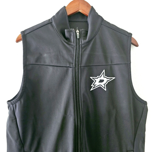 Antigua NHL Dallas Stars black links vest size M full zip golf mens NWT - Picture 2 of 13